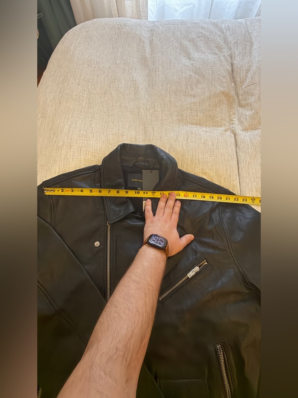 Aris Black Leather Shirt Jacket - Picture 11 of 13